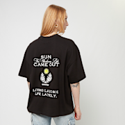 Niet geselecteerd, Pegador, Flora Heavy Oversized Tee, zwart (Uitverkocht)