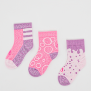 Geselecteerd, adidas Originals, 3 PACK - Graphic Socks, lichtroze (Uitverkocht)