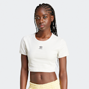 Selected, adidas Originals, Essentials Rib T-Shirt, white