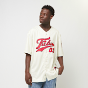 Niet geselecteerd, FUBU, Varsity Baseball Jersey, beige (Uitverkocht)