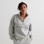 Unselected, aim'n, Varsity Sweat Half Zip, grey (Sold-out)
