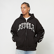 Selected, FAVELA, Ribcage Rhinestone Frontzip, black