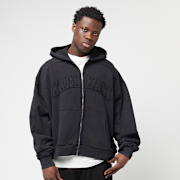 Selected, Karl Kani, College Heavy Crop Zip Hoodie, black