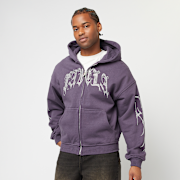 Unselected, FAVELA, Ribcage  Rhinestone Plum Frontzip, purple (Sold-out)