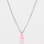 Geselecteerd, fainz, Bear Chain Strawberry Milkshake, zilver