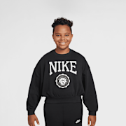 Selected, Nike, Sportswear Club French Terry Boxy Crew Graphics Star, black
