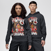 Selected, Jordan, Flight Graphics Fleece Hoodie, grey