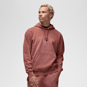 Selected, Jordan, Flight Washed Fleece Hoodie, red