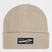 Unselected, Mitchell & Ness, Branded Patch Logo Beanie, beige