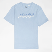 Unselected, Karl Kani, Kani Flames Oversized Tee Junior, blue (Sold-out)