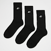 Unselected, New Balance, 3 PACK - Essentials Cushioned Crew Socks, black (Sold-out)