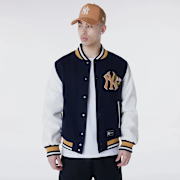 Unselected, New Era, MLB Floral Varsity Jacket New York Yankees, blue (Sold-out)
