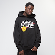Selected, Upscale by Mister Tee, Coca Cola Refreshed Oversize Hoodie, black
