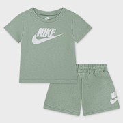 Selected, Nike, Club Tee & Shorts Set, green