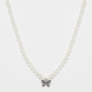 Selected, fainz, 925 Butterfly Pearl Chain, silver