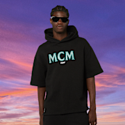 Selected, MCM x SNIPES, Miami Club Half Sleeve Hoodie, black