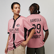 Niet geselecteerd, Jordan, Barcola / No. 29 / PSG Jordan Third Stadium 2024/25 , lichtroze (Uitverkocht)