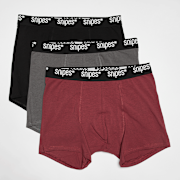 Unselected, SNIPES, 3 PACK - Black Tape  Briefs Boxershorts, multi-colour