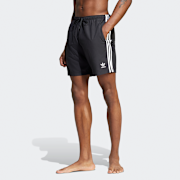 Selected, adidas Originals, 3-Streifen Schwimmshorts, black
