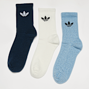 Unselected, adidas Originals, 3 PACK - Trefoil Cushion Crew Socks, multi-colour