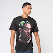 Unselected, Mitchell & Ness, NBA Chicago Bulls Player Big Face Tee, black