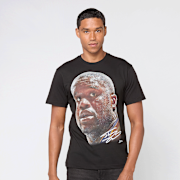 Selected, Mitchell & Ness, NBA Los Angeles Lakers Player Big Face Tee, black