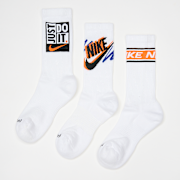 Selected, Nike, 3 PACK - Everyday Plus Crew Socks, white