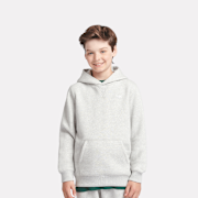 Unselected, New Balance, Boys French Terry Small Logo Hoodie, grey