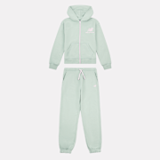 Selected, New Balance, Set Stacked Logo French Terry Zip Hoodie and Jogger, green