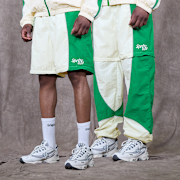 Selected, Sprite x SNIPES, Zip Off Colorblock Track Pants, green