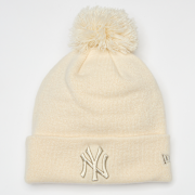 Selected, New Era, Female Metallic Bobble Beanie New York Yankees, beige
