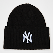 Selected, New Era, Wide Cuff Beanie New York Yankees black, black