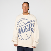 Selected, New Era, NBA KNIT SWEATER LOS ANGELES LAKERS LTC, beige (Sold-out)