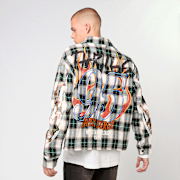 Selected, Smoke Rise, THRILLS WOVEN SHIRT HEMLOCK, multi-colour