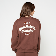 Unselected, New Balance, Linear Heritage Fleece Crew rich oak, brown