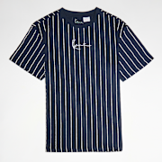 Selected, Karl Kani, Small Signature Essential Pinstripe Tee Junior, blue