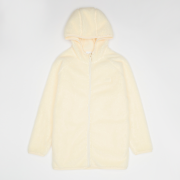 Selected, Karl Kani, Signature Rubber Patch Teddy Zip Hoodie, beige