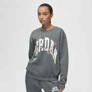Selected, Jordan, Brooklyn Fleece Crew Graphics, grey