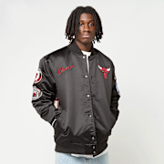 Geselecteerd, Mitchell & Ness, Black Out Satin Jacket Chicago Bulls, zwart