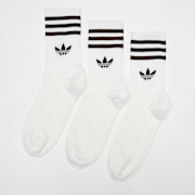 Unselected, adidas Originals, 3 PACK - 3-Stripes Crew Socks, white