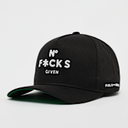 Selected, Field Grade, No F*cks Given Twill Trucker, black