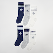 Geselecteerd, adidas Originals, 6 PACK - 3-Stripes Crew Socks, blauw