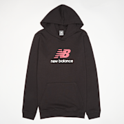 Selected, New Balance, French Terry Stacked Logo Hoodie, black