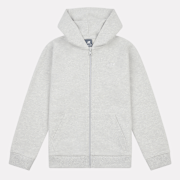 Selected, New Balance, French Terry Small Logo Full Zip Hoodie, grey