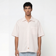 Selected, Dickies, Venedocia Stripe Shortsleeve Shirt, white