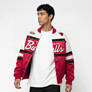 Selected, Mitchell & Ness, NBA Chicago Bulls Team Color Head Coach Light Weight Satin Jacket, red