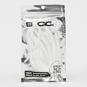Unselected, BAGGY, Round Fuzzy Laces 100cm, white