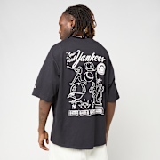 Unselected, New Era, MLB Baseball Graphic Oversized Tee New York Yankees, black