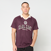 Selected, Karl Kani, Heritage Emblem Shadow Pinstripe Soccer Jersey, red