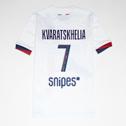Unselected, Nike, Kvaratskhelia / No. 7 / Paris Saint-Germain Nike Kids Away Stadium 2024/25, white